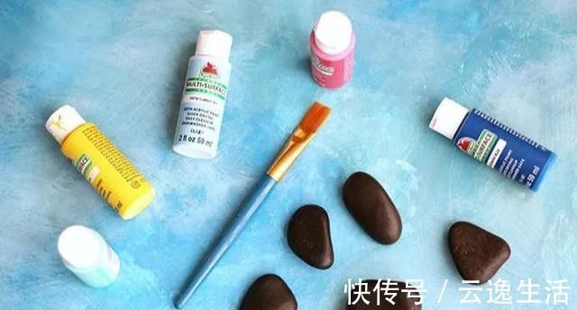 彩纸!捡些石头回家,再也不为手工课作业愁附5个DIY石头彩绘教程