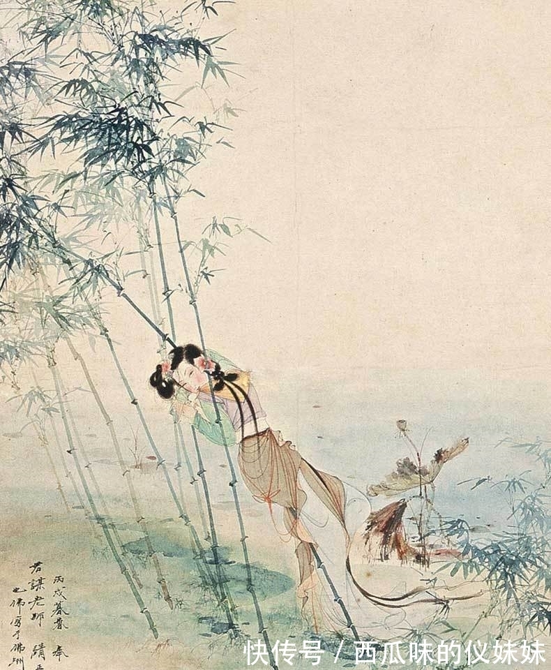 港币|别具一格的仕女画：春册也能画出这样的雅致格调，胡也佛真的好绝