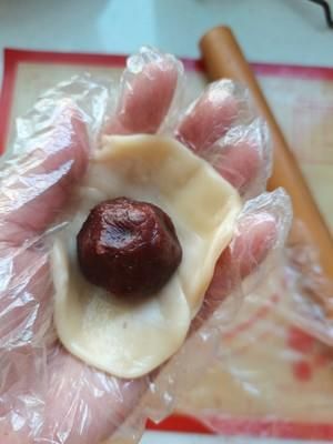 豆沙馅老婆饼（玉米油版）