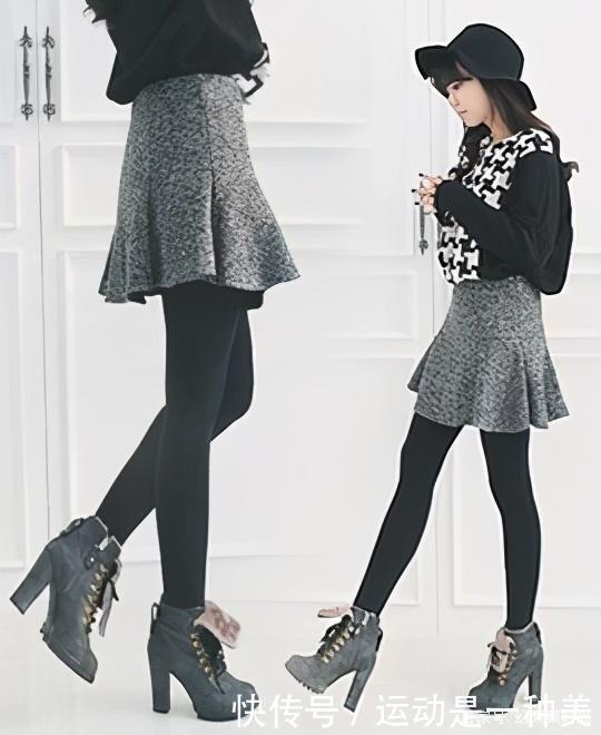 打底裤穿搭范例36种，简简单单看图学穿搭