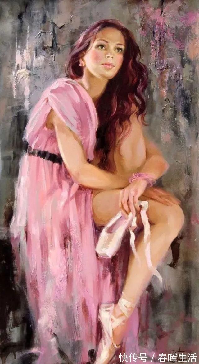 irene@她的油画有一种惊艳脱俗的美,乌克兰天才女画家艾琳·谢里