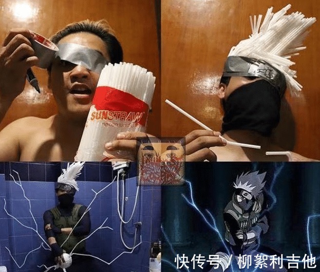 拉面|泰国小哥对动漫人气明星五条悟下手,头发出彩,环保型coser