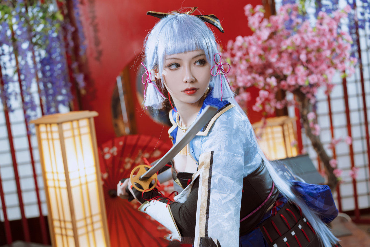 神里绫华cospl《原神》神里绫华cosplay
