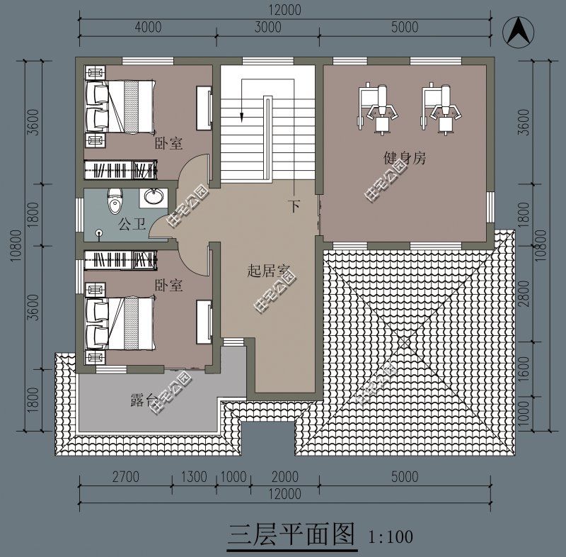 占地|10套带健身房的农村别墅图纸,在家也能做运动,哪套更适合农村呢