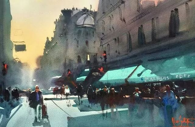 艺术家!世界上最有激情的水彩艺术家,这才是真正的水彩大师!