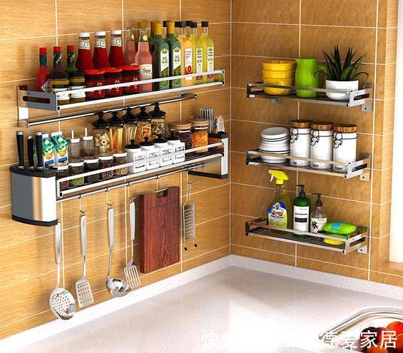 一进小姨家的厨房以为走错了,物品摆放太整齐,看不到瓶瓶罐罐!