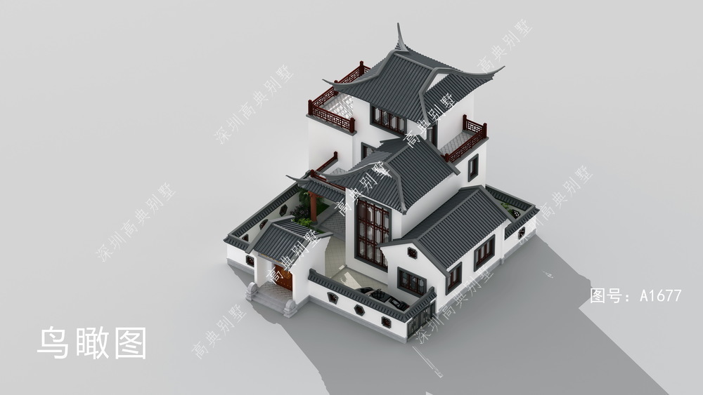 车库|中式庭院+车库+大露台的设计，真恨不得马上回家 建一栋 ！