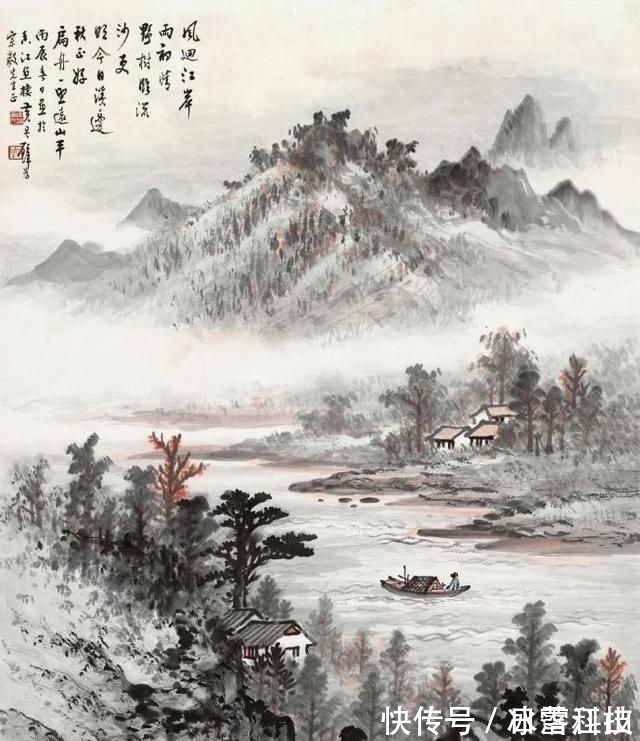 黄君璧&黄君璧最经典的山水画欣赏:估价超过5000万,笔法苍劲有力