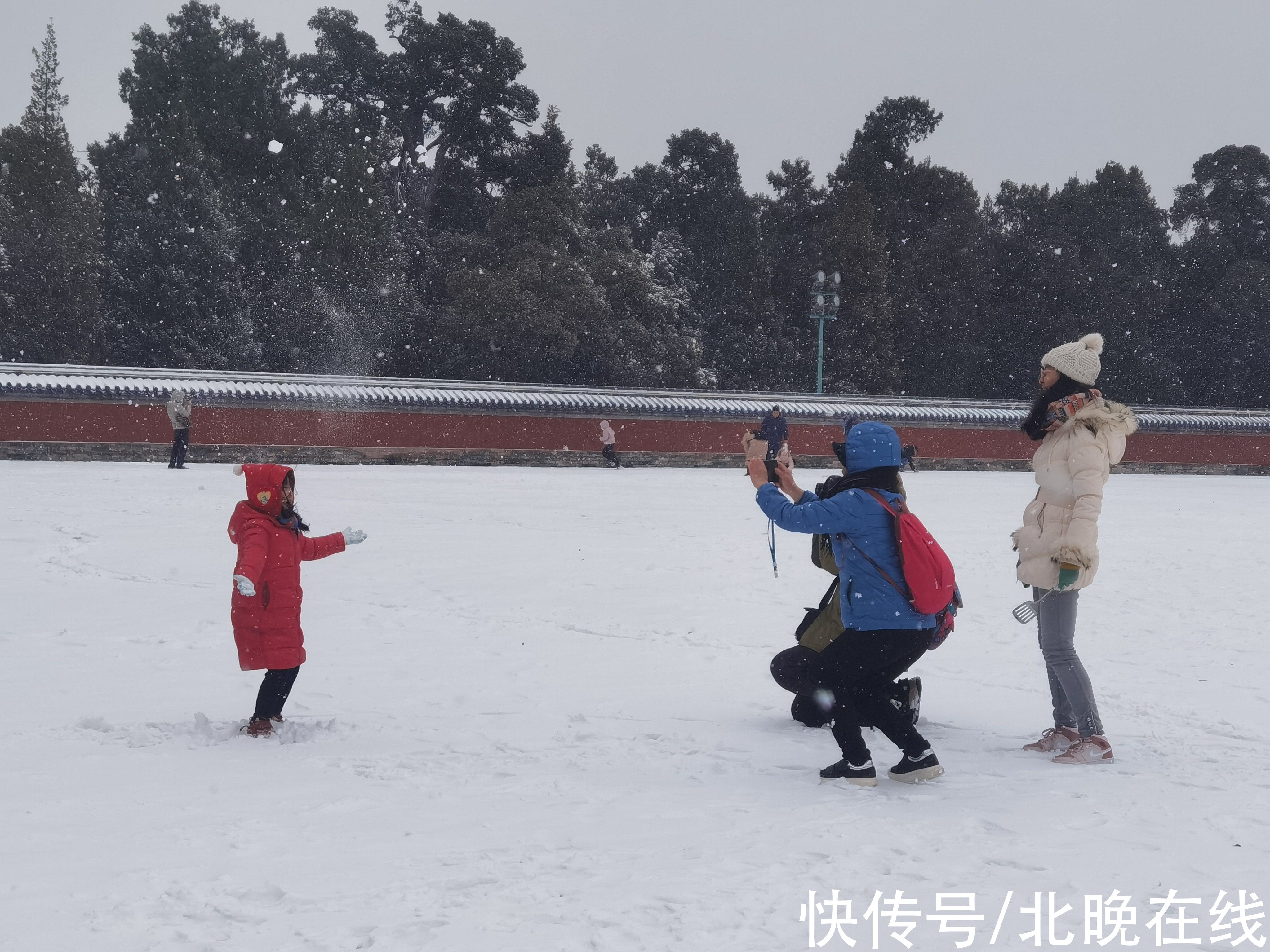 游园|7万游客上午游园赏雪 公园里尽是“雪容融”