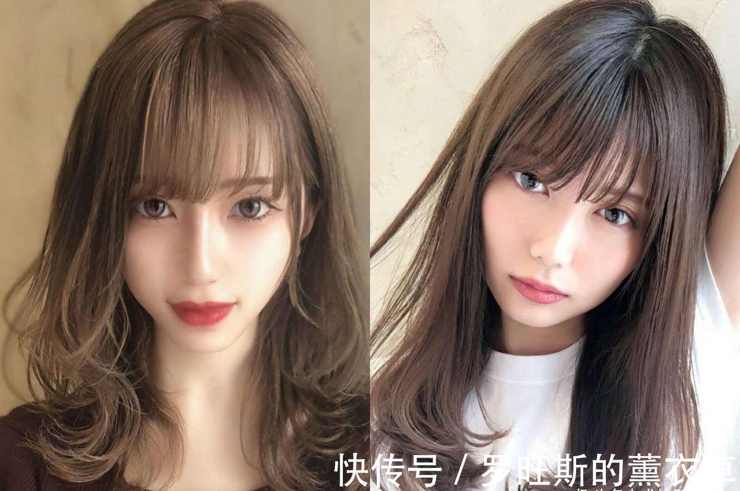 刘海 35岁左右女人适合什么发型？三组时尚减龄的日系发型，简单显气质