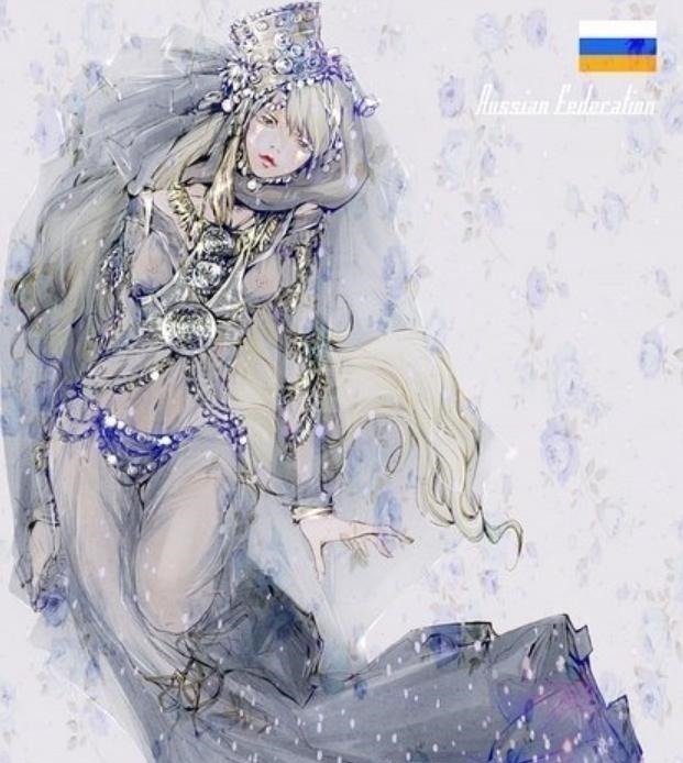 俄罗斯|中国画师将“世界各国”动漫化!俄罗斯和中国真的太好看了!