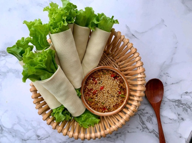 豆皮卷|生菜是“脂肪杀手”，做成豆皮卷，营养高，低脂刮油，吃出好身材