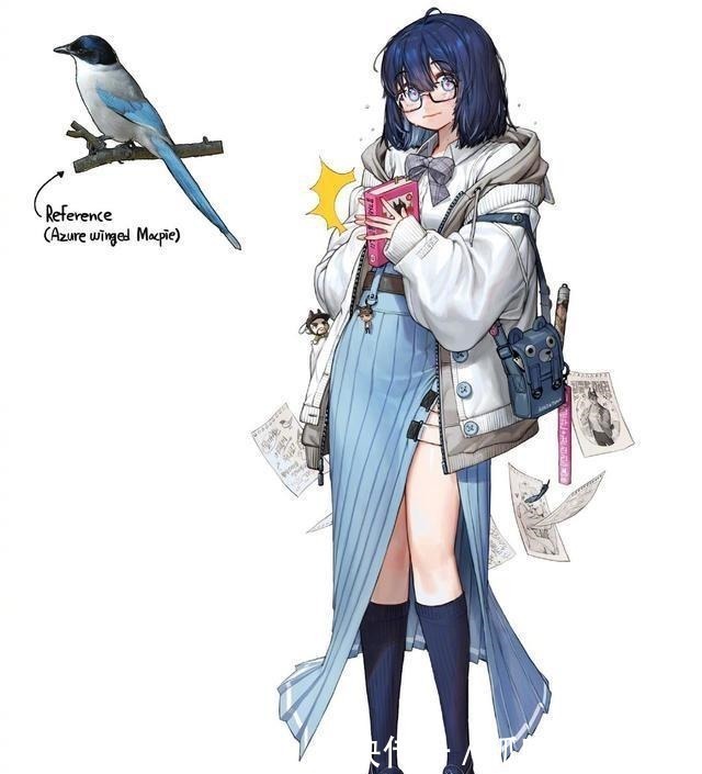小姐姐|各种生物的拟人化,鱼变成阳光帅哥,猕猴桃是机械美少女!