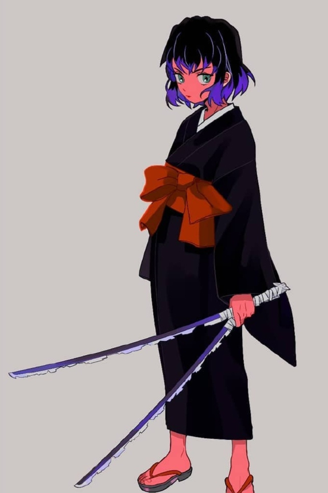 富冈义勇|用美漫风打开鬼灭之刃,伊之助是美女,蝴蝶忍和义勇像姐弟