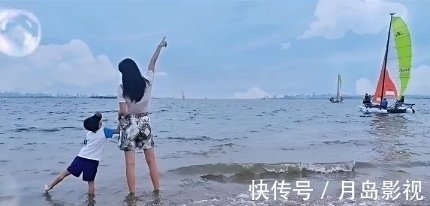 谢杏芳|39岁谢杏芳携儿子旅游,5岁儿子大长腿很扎眼,长相神似林丹