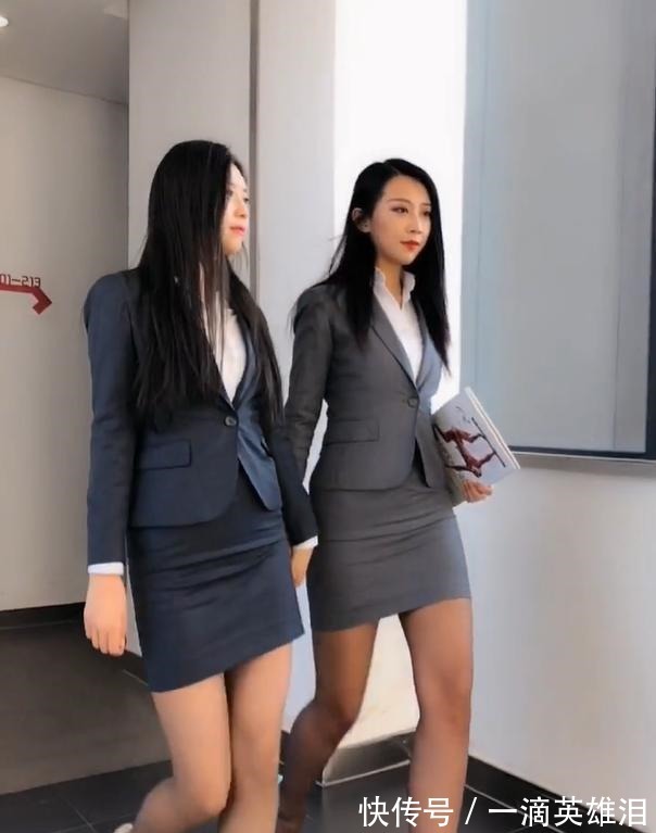 闺蜜|白领职业装,一对闺蜜穿出了时尚感