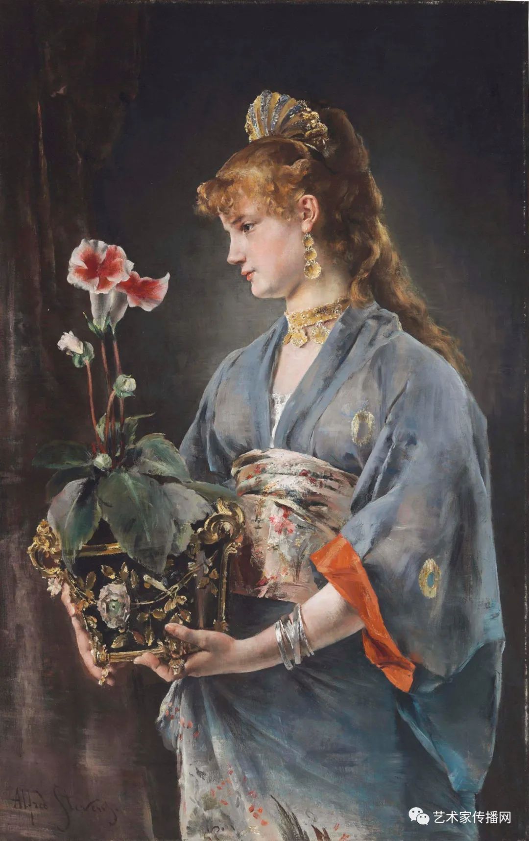 阿尔弗雷德|史蒂文斯 油画人物欣赏