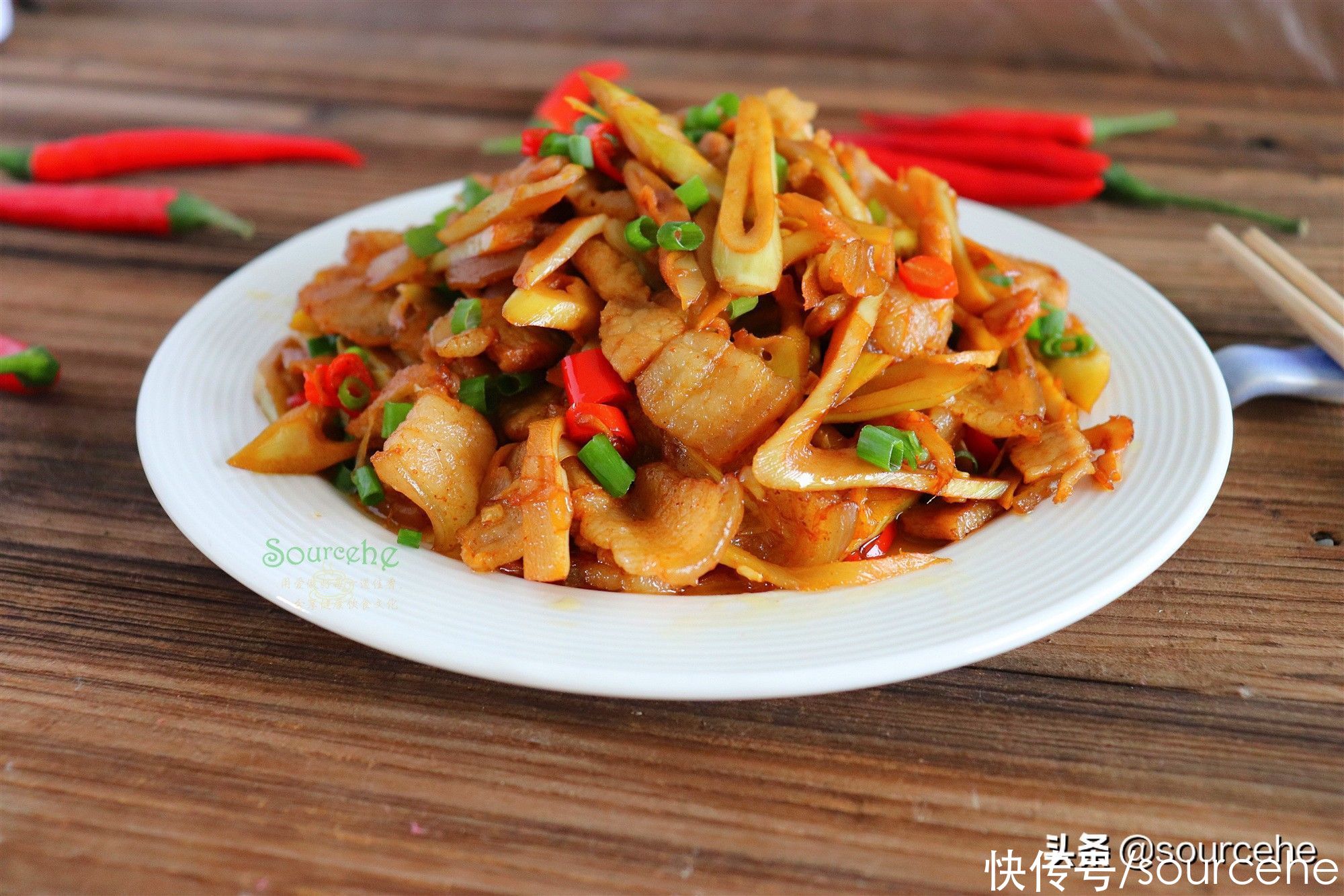 开胃|小笋炒肉，南方常见的家常菜，北方很少见，鲜香开胃，下饭又下酒