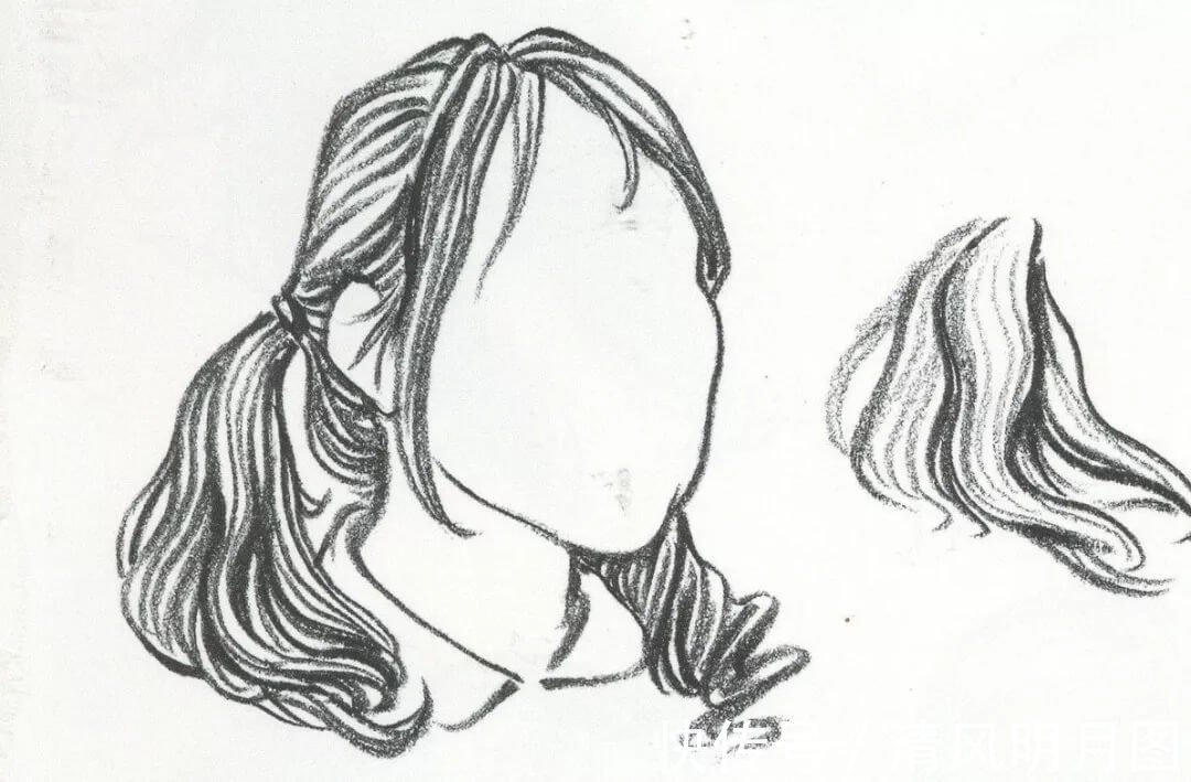 线描|干货分享:速写头发的五大刻画要点
