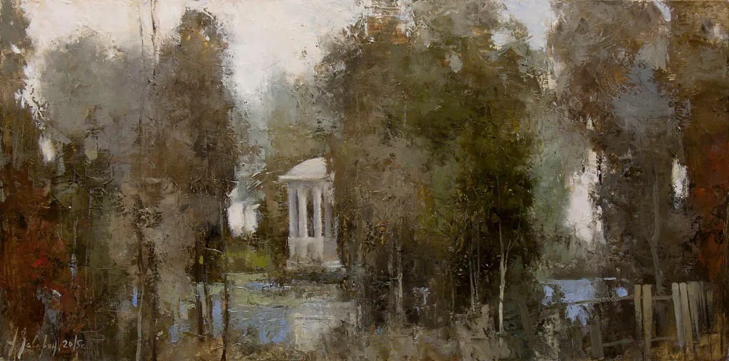 笔触@笔触率性,优雅朦胧的风景油画,迷人!