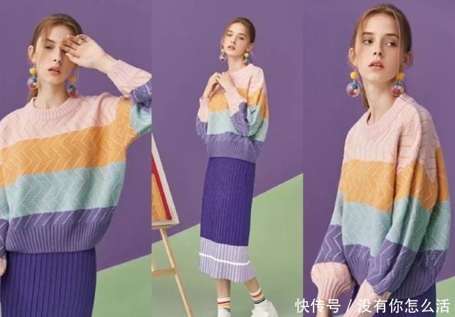 毛衣搭配针织裙最in,减龄又显瘦,谁穿谁先美!