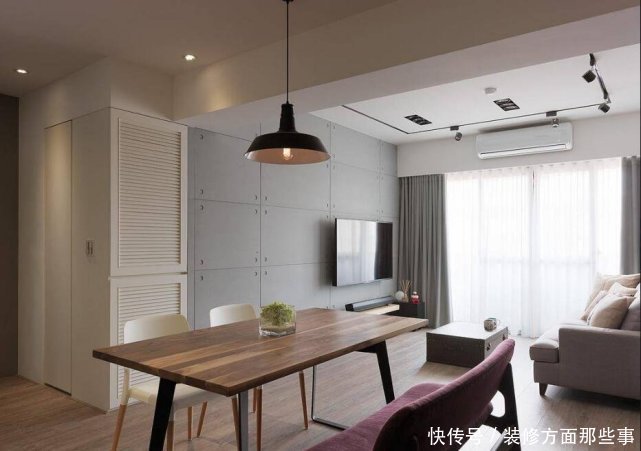 主卧房|91平工业风三居室,让人难以察觉主卧房入口门隐藏其中