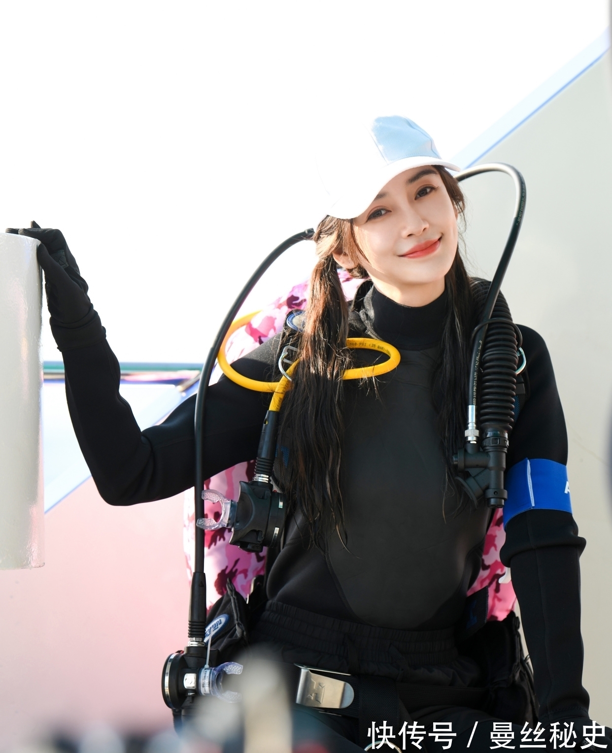 跑男|angelababy最新一期跑男节目水上比赛高清美图