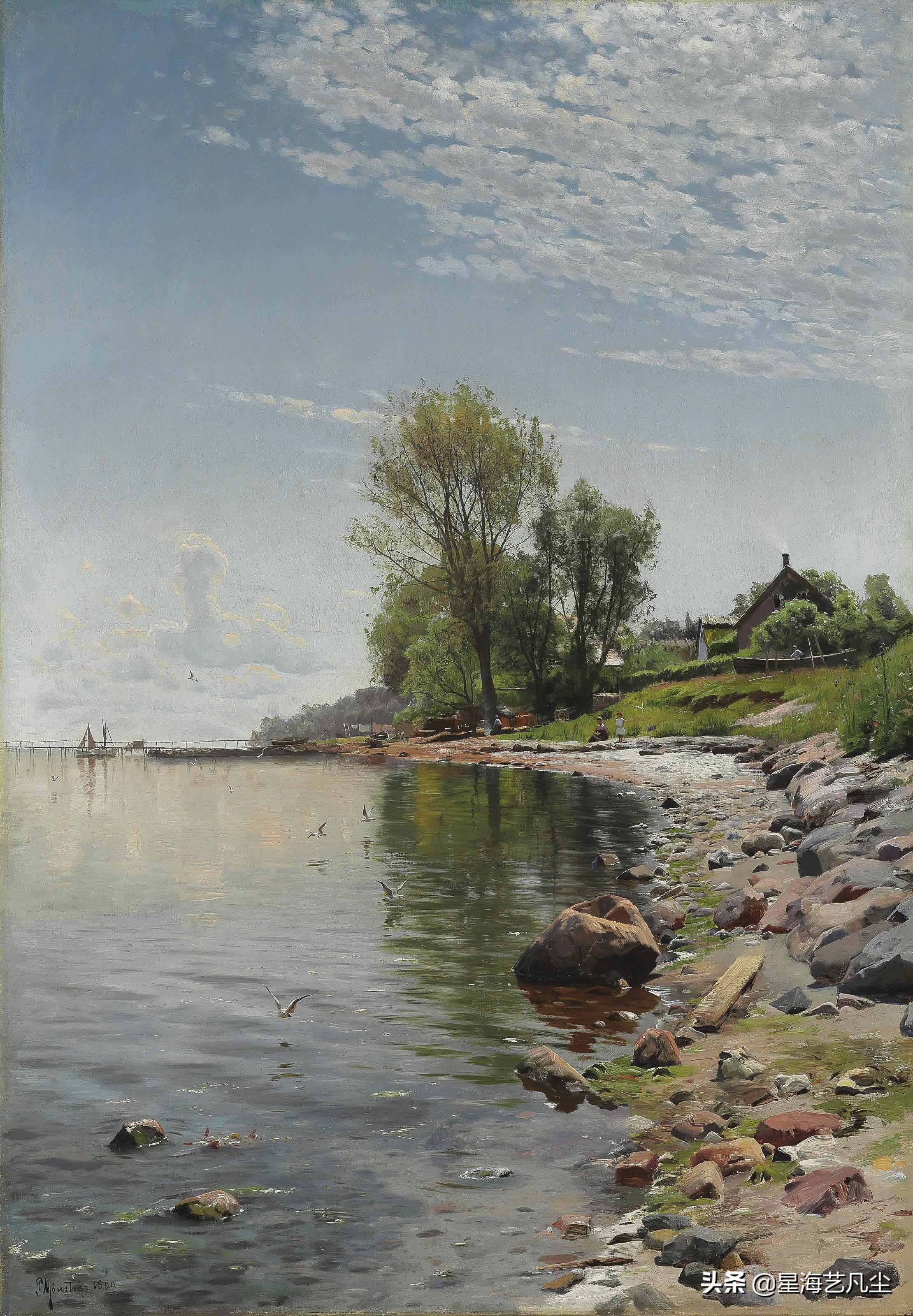 透视|丹麦油画大师，佩德·莫克·蒙森德乡村油画风景作品鉴赏