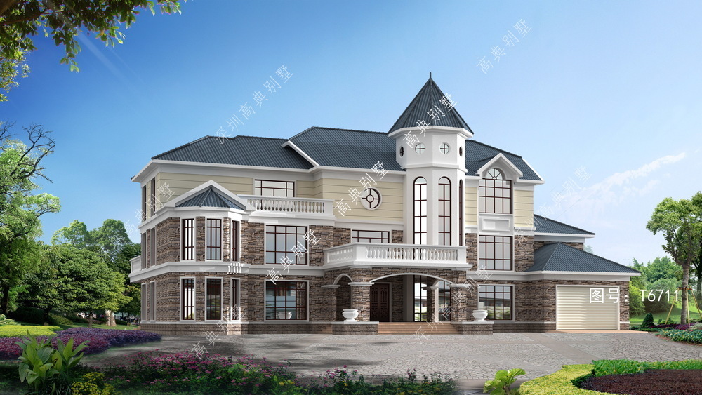 别墅|洋气的简欧别墅设计,不仅高颜值,而且成本经济。