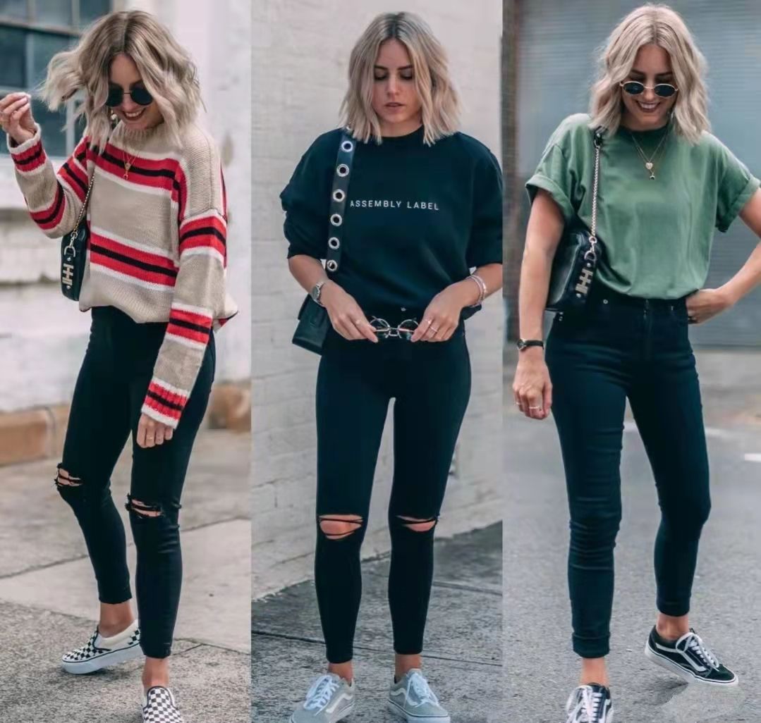 小黑裤|阔腿裤过时了，今年秋季流行“小黑裤”，小个子穿显高又时髦