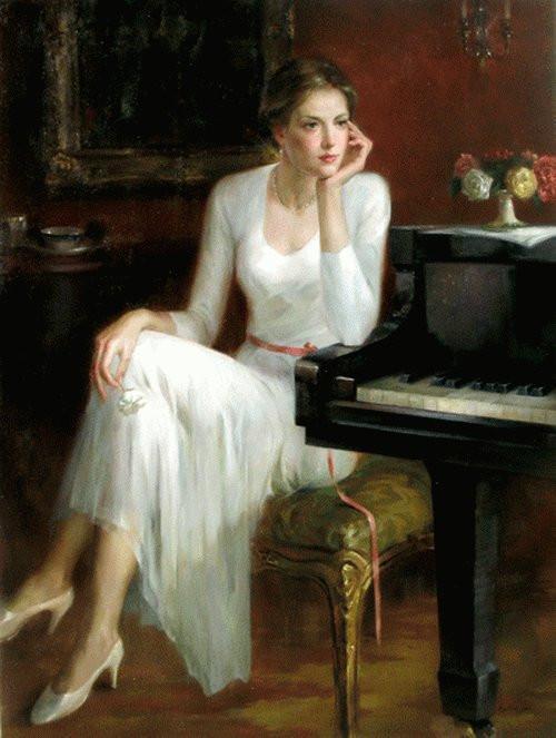 人物!美国华裔广州美术学院画家凯尔文雷人物油画