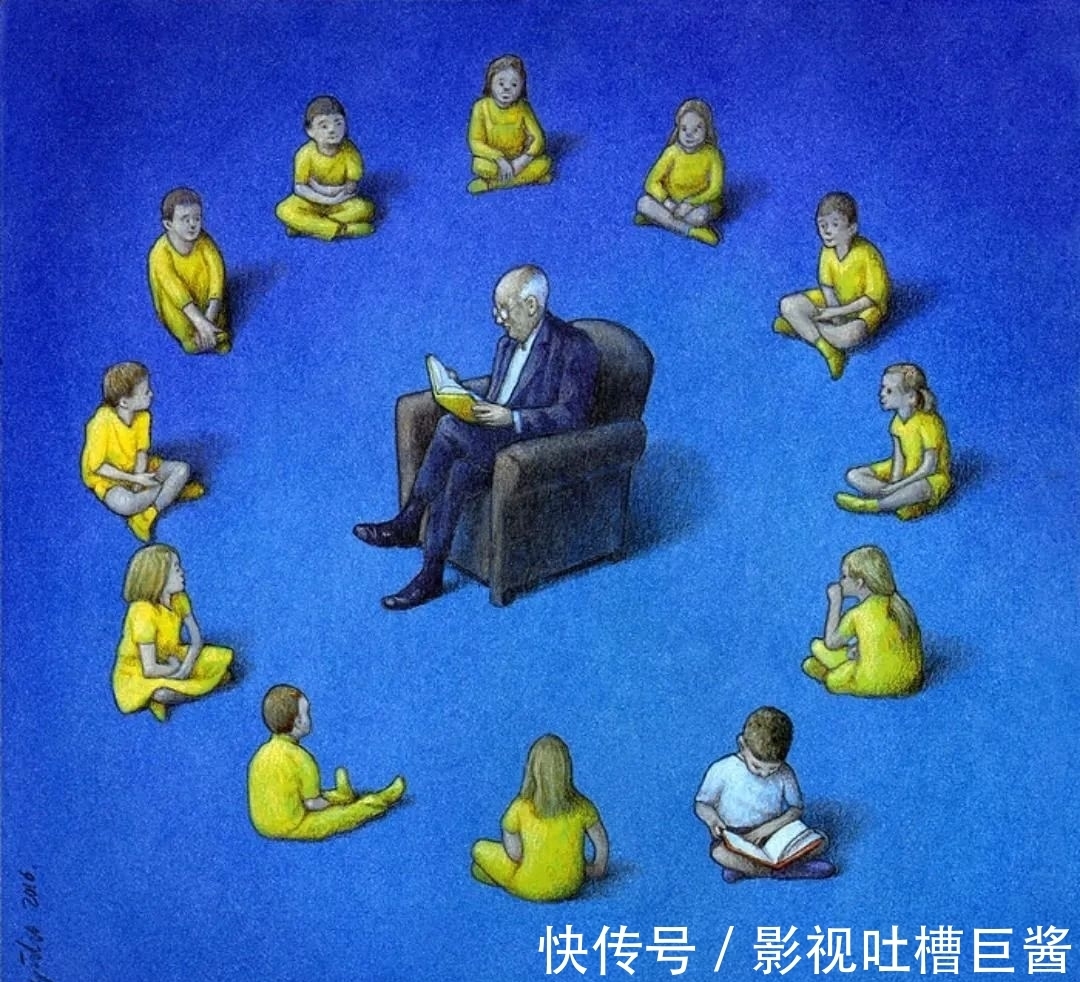 互联网时代&14幅讽刺插画,直指丧失阅读能力的现代人,你今天读书了吗?