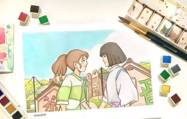 继美少女战士后,全球又掀起吉卜力画画挑战这还是你熟悉的宫崎骏动画吗