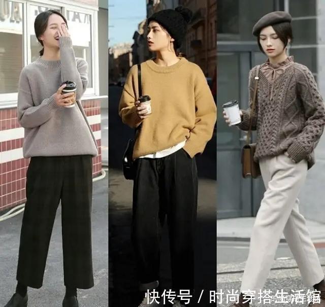 阔腿裤|还露脚踝你就out了,这21套秋冬季穿搭示范,显高显瘦显腿长