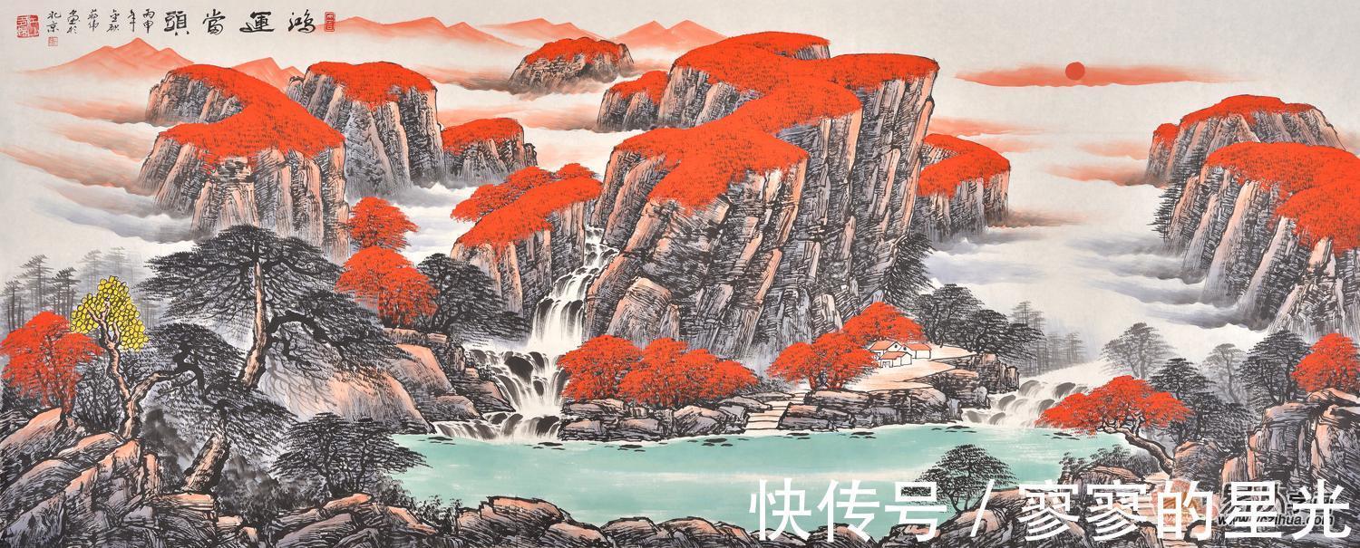 灵秀!蒋伟山水画 灵秀俊美 尽显清雅质朴之境