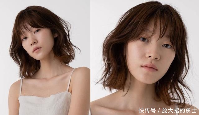 刘海卷|今年流行的女生短发发型刘海+卷发尾,高级又时尚