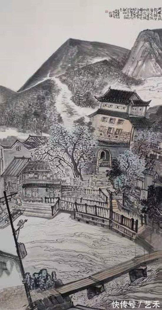 河南省#“道法嵩山”知名画家薛铁锋作品赏析