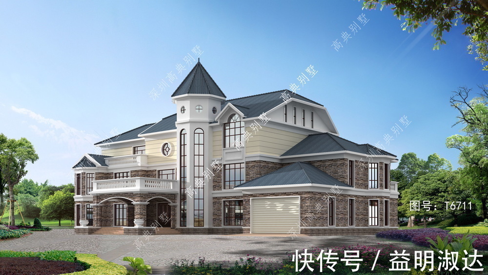 三层|农村三层别墅设计,建好顿时感觉与众不同了