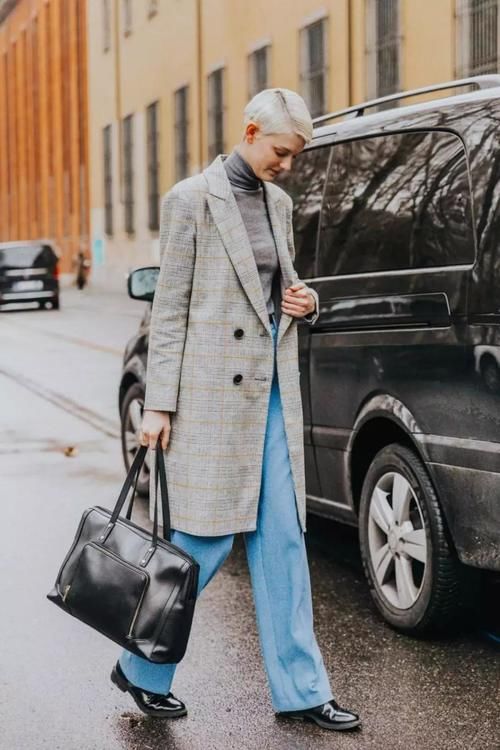 大衣阔腿裤，永不过时的高级