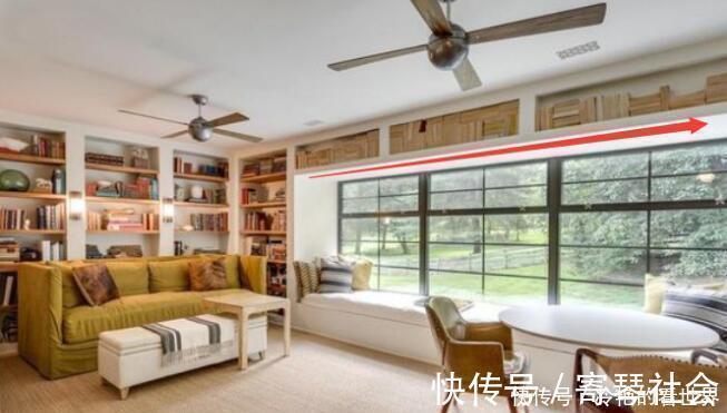 飘窗|头回见飘窗顶部打一排壁龛，不影响大小还能收纳，有点意思！