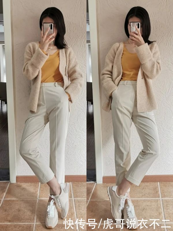 春季人人都有的针织类单品，被她轻松穿出熟龄美，不输日本博主