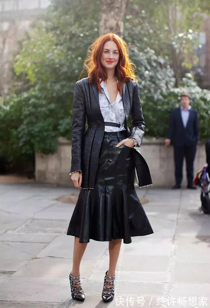 身材 谁说皮裙难驾驭教你根据身材来穿搭，不仅显瘦还很潮，快学起来