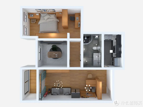 书桌|开门见厅小户型,留出1㎡给玄关加点戏,空间利用率狠狠拿捏