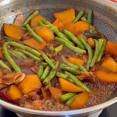 土豆炖豆角