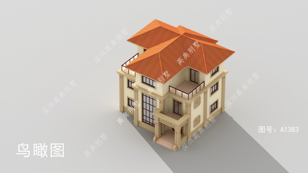 整体造型|好看的欧式别墅,整体造型简洁,色彩鲜艳活泼,居住舒适。