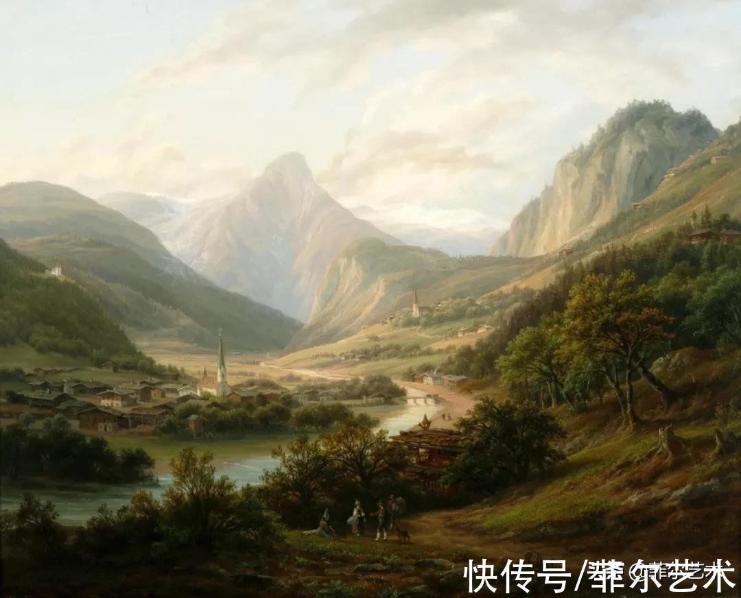 艺术家$高山风景~奥地利艺术家安东·希弗风景油画(高清)作品欣赏