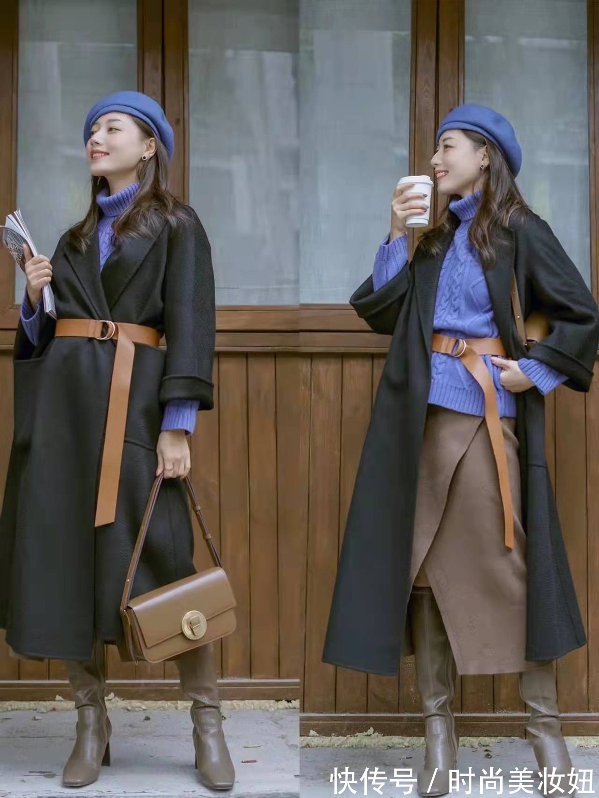 出镜率 优雅成熟的女人,冬天大衣都喜欢“黑白灰”,高级又显气质