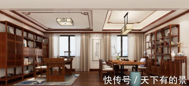 居室|300平四居室,超越了一切的物质中式美