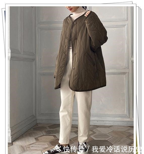 时尚 既轻松又美丽!5种百搭颜色“绗缝”棉服的30个穿搭示例!