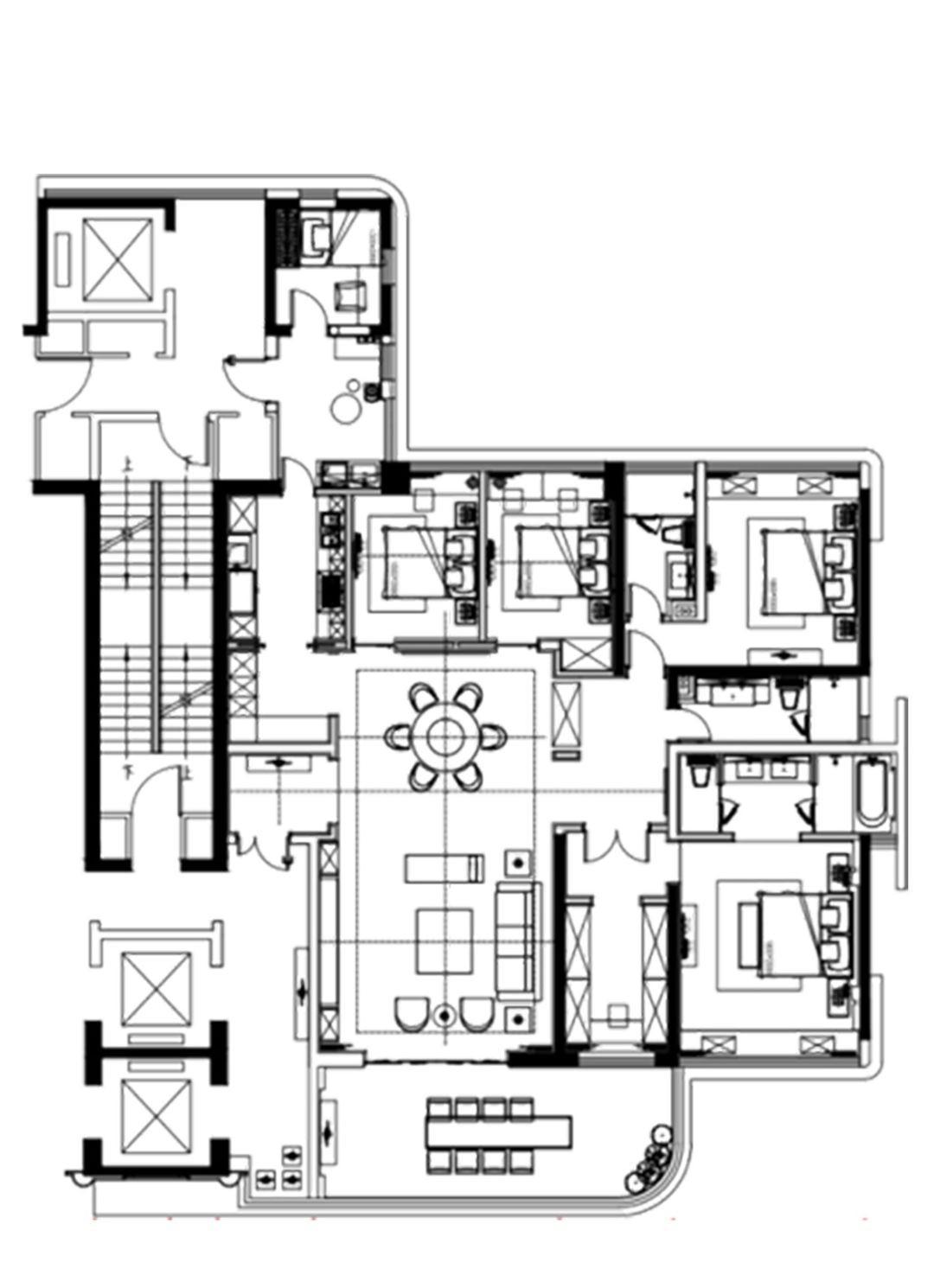 李文伟|240平大平层结构,用艺术诠释空间,为业主打造灵魂的栖息之所